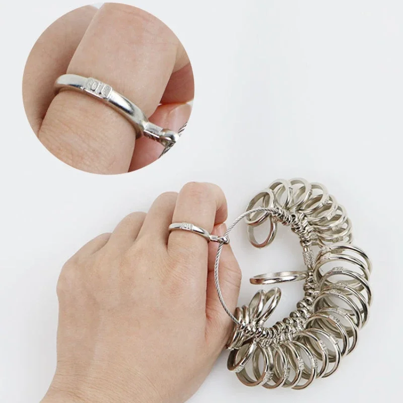 KR/JP/BR  Ring Sizer Kit - Finger Size Measuring Tool with Ring Stick & Size Chart
