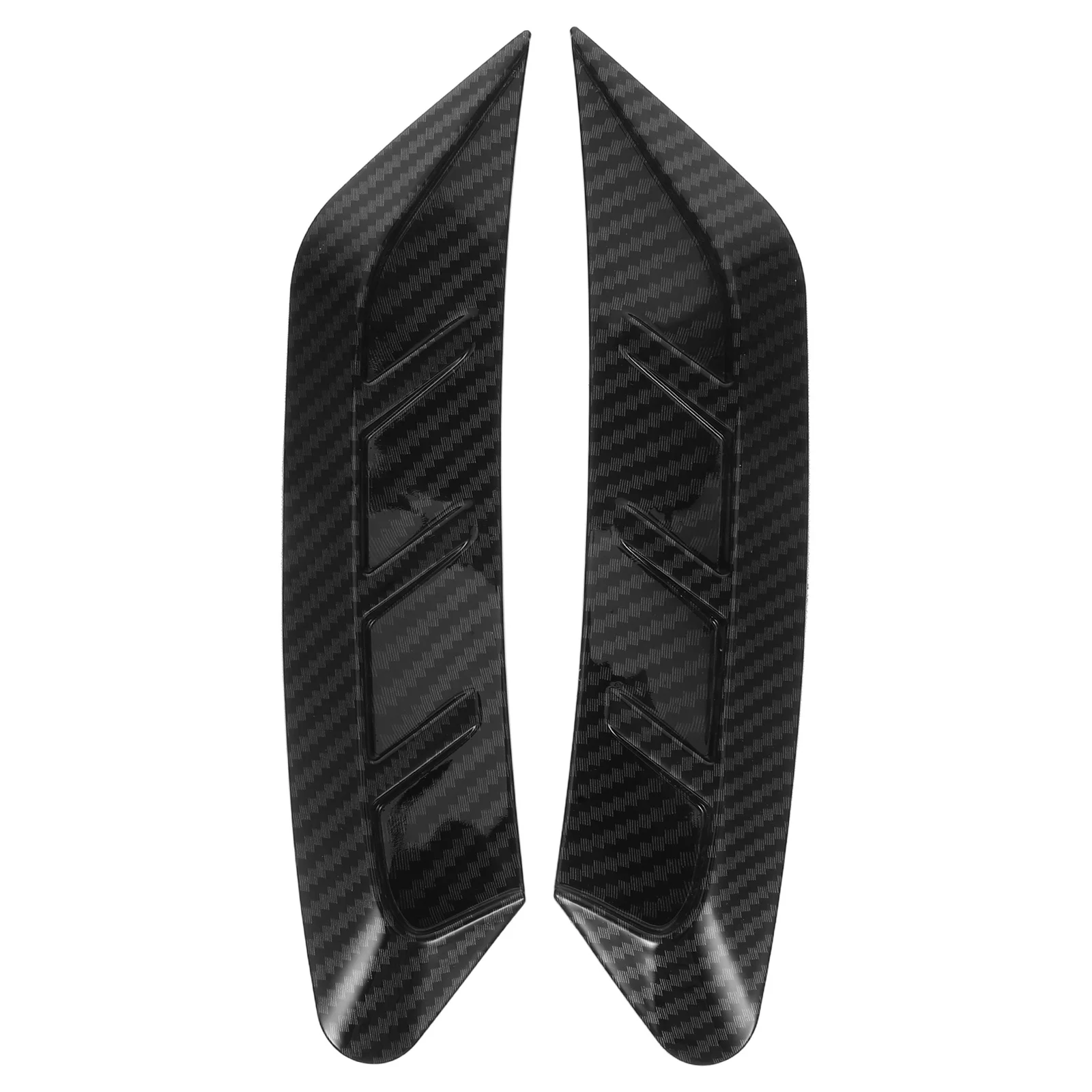 

2pcs Car Headlight Eyebrow Trim Sticker Abs Waterproof Decorative Strip For Front Headlight Eyelid Covers Easy Install Vehicle