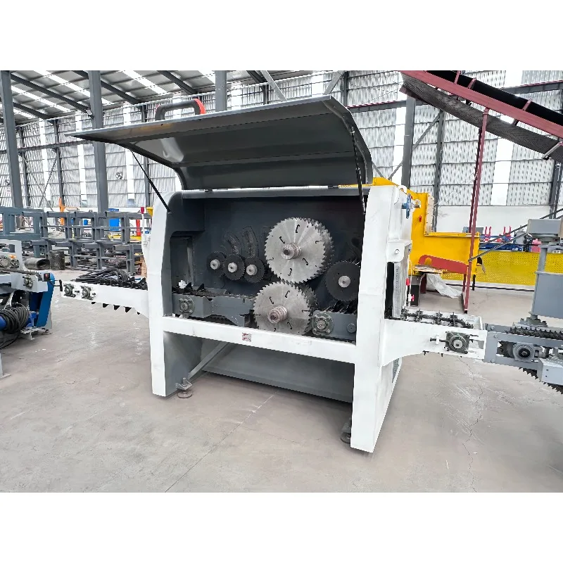 Heavy Duty Double Spindle Multi Blade Log Rip Saw for 100-260mm Round Wood Timber Cutting Machine Multiple Blades Sawmill