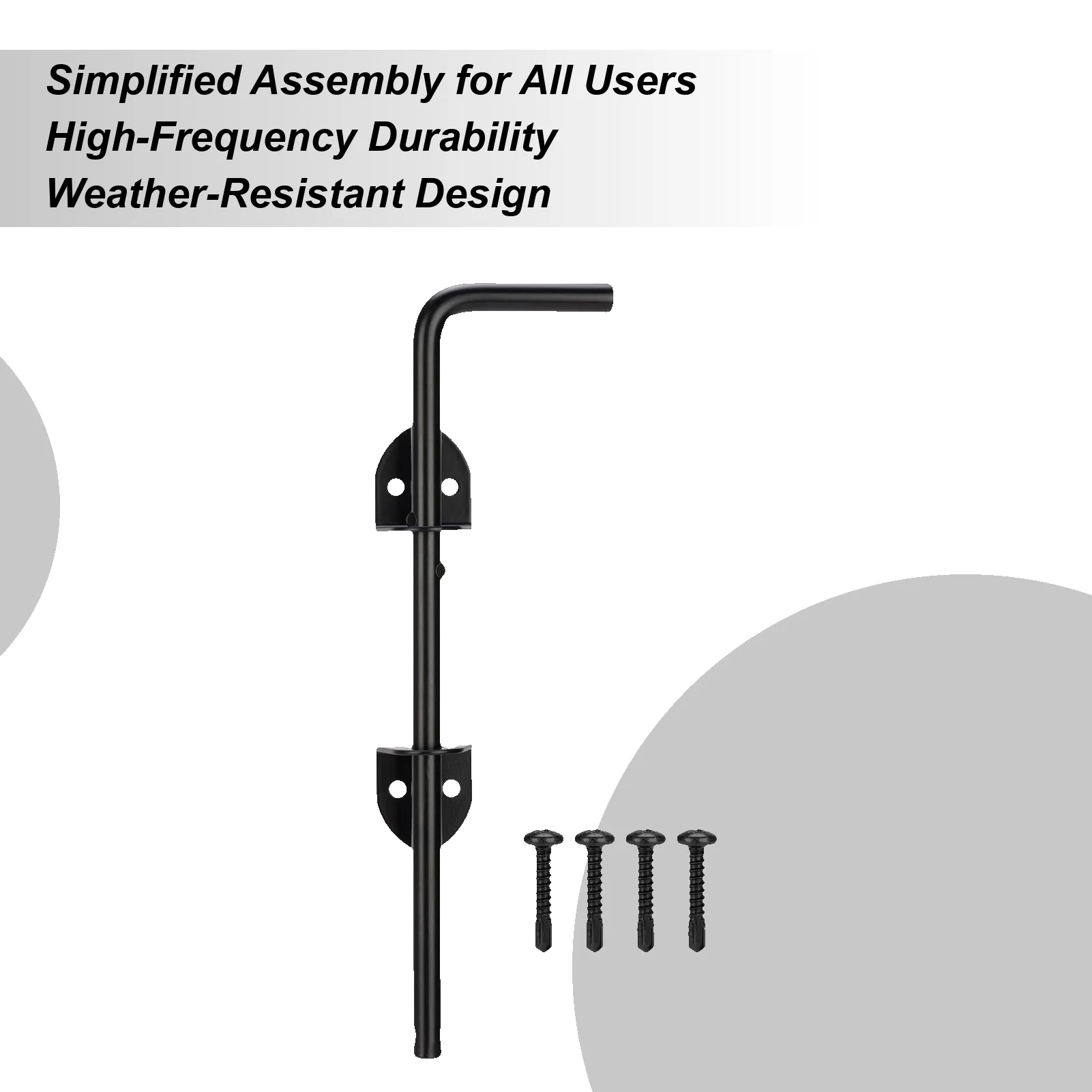 

Farm Gate Latch 12 Inch Heavy Duty Lock Hinges Gate Ground Latch For Pool Trailer Farm Child Boat Garden
