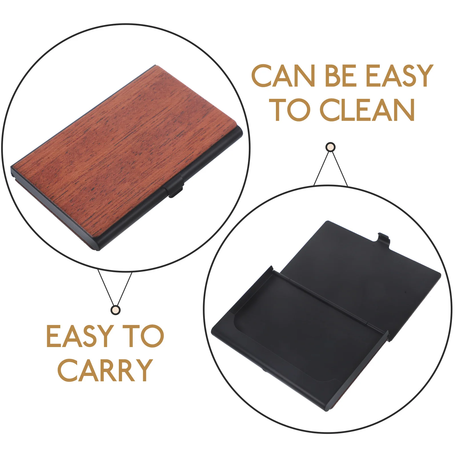 

Business Card Holder Multi-Function Desktop Card Box Large Capacity Office Organizer Portable Stylish Storage