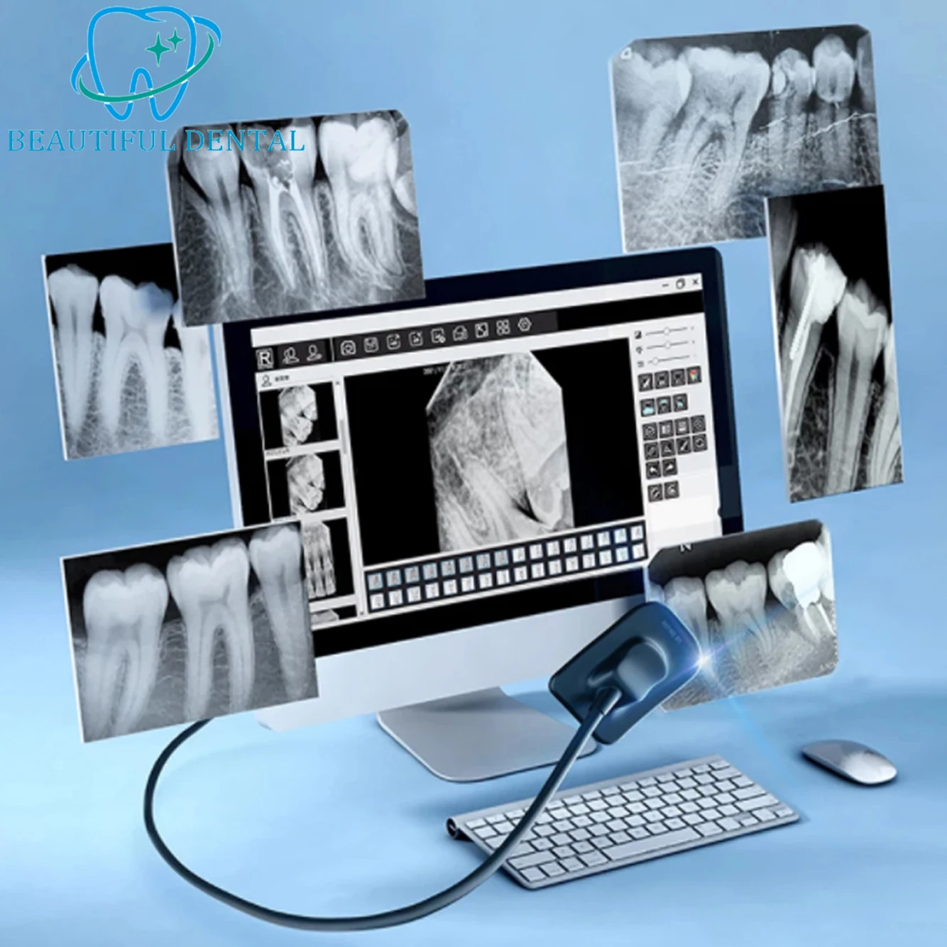 GreatLife Waterproof Original Nanopix Rvg Digital Dental X Ray Sensor Intra Oral Camera Digital RVG Sensor R1/R2