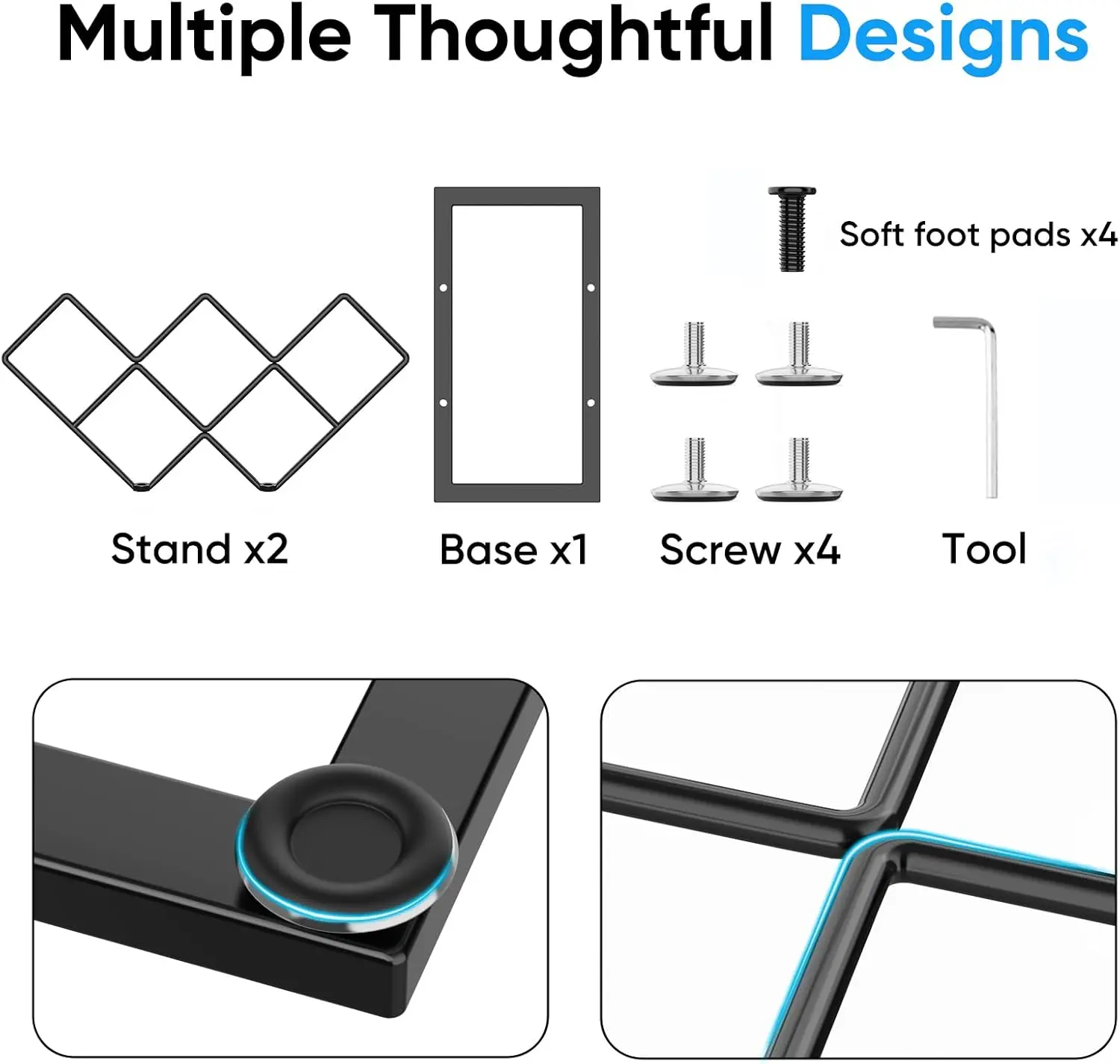7-Bottle Metal Countertop Wine Rack - Space-Saving Holder for Kitchen, Bar, Cabinet Storage
