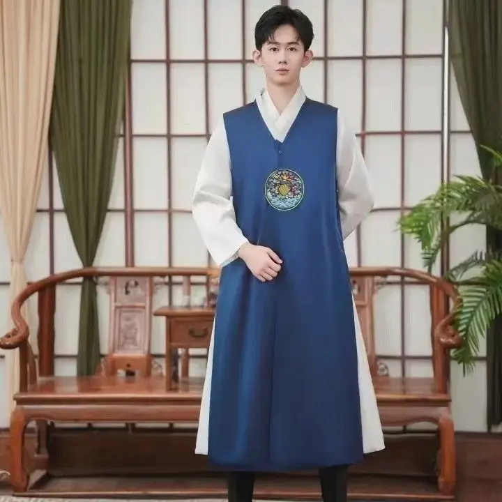 

Ханбок мужской корейский этнический сценический костюм корейский традиционный костюм мужское платье ханбок