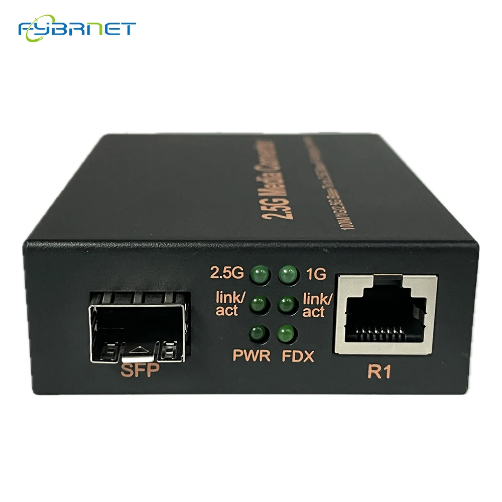 Imagem -04 - Conversor Ótico dos Meios da Fibra com Adaptador do Poder Transceptor do Entalhe de Sfp 1.25g 2.5g Ethernet Jejua o