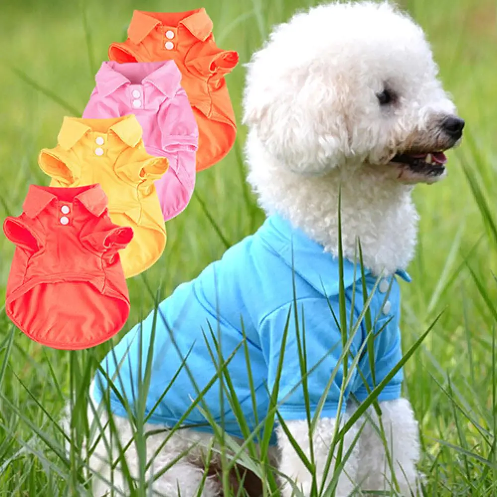 

Pet Puppy Shirt Cute Small Dog Cat Clothes Costume Apparel T-Shirt Vest Cotton T Shirt Pug Apparel Summer Costumes Puppy Supply