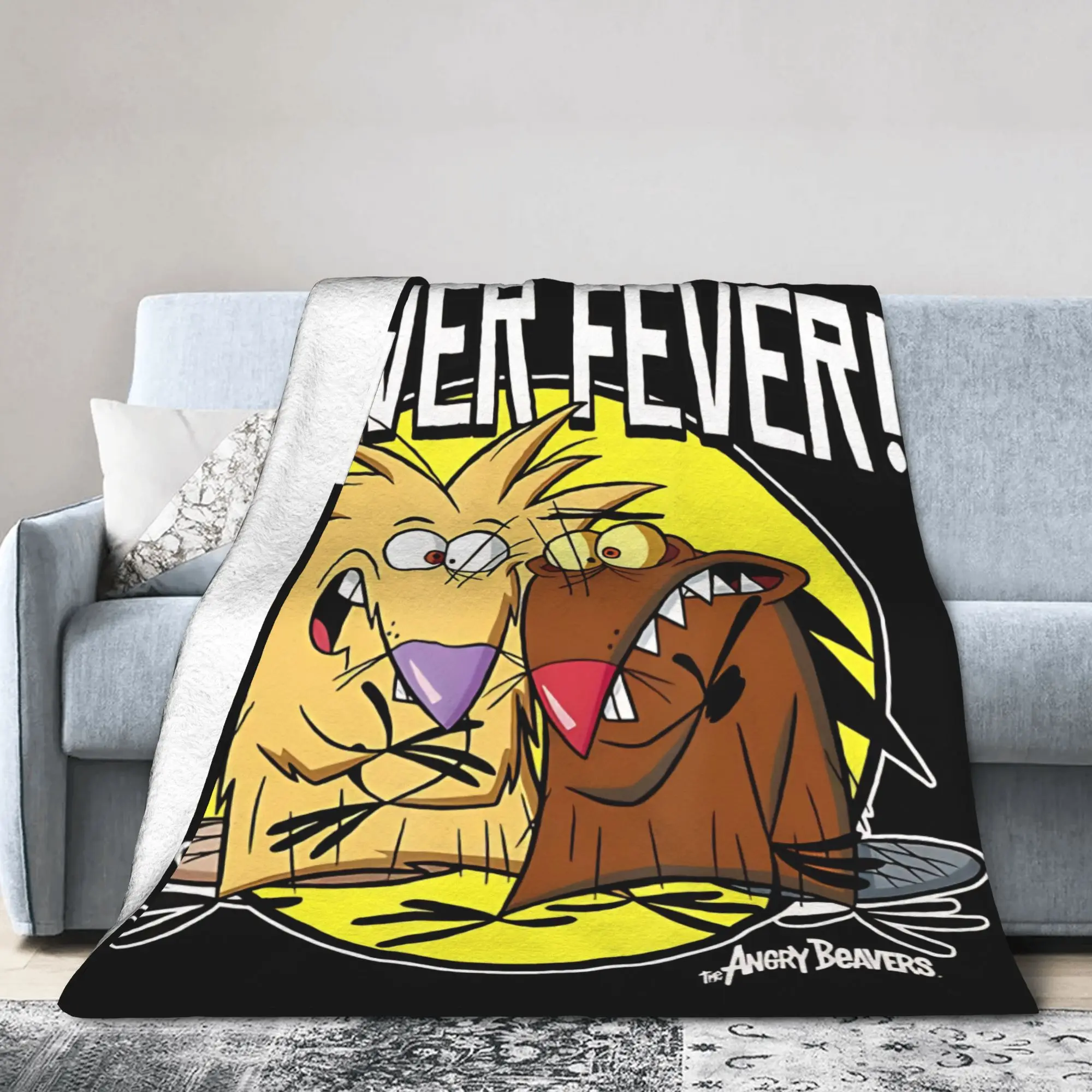 Angry Beavers Daggett & Norbert Feverish Легкие тонкие фланелевые пледы, удобные подарочные покрывала, постельные пледы.