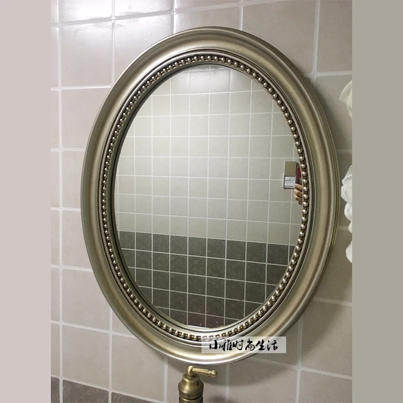 Wall Bathroom Makeup Mirror Vintage Vanity Aesthetic Hairdressing Mirror Plastic Modern Design Espejos Decorativos Home Decor