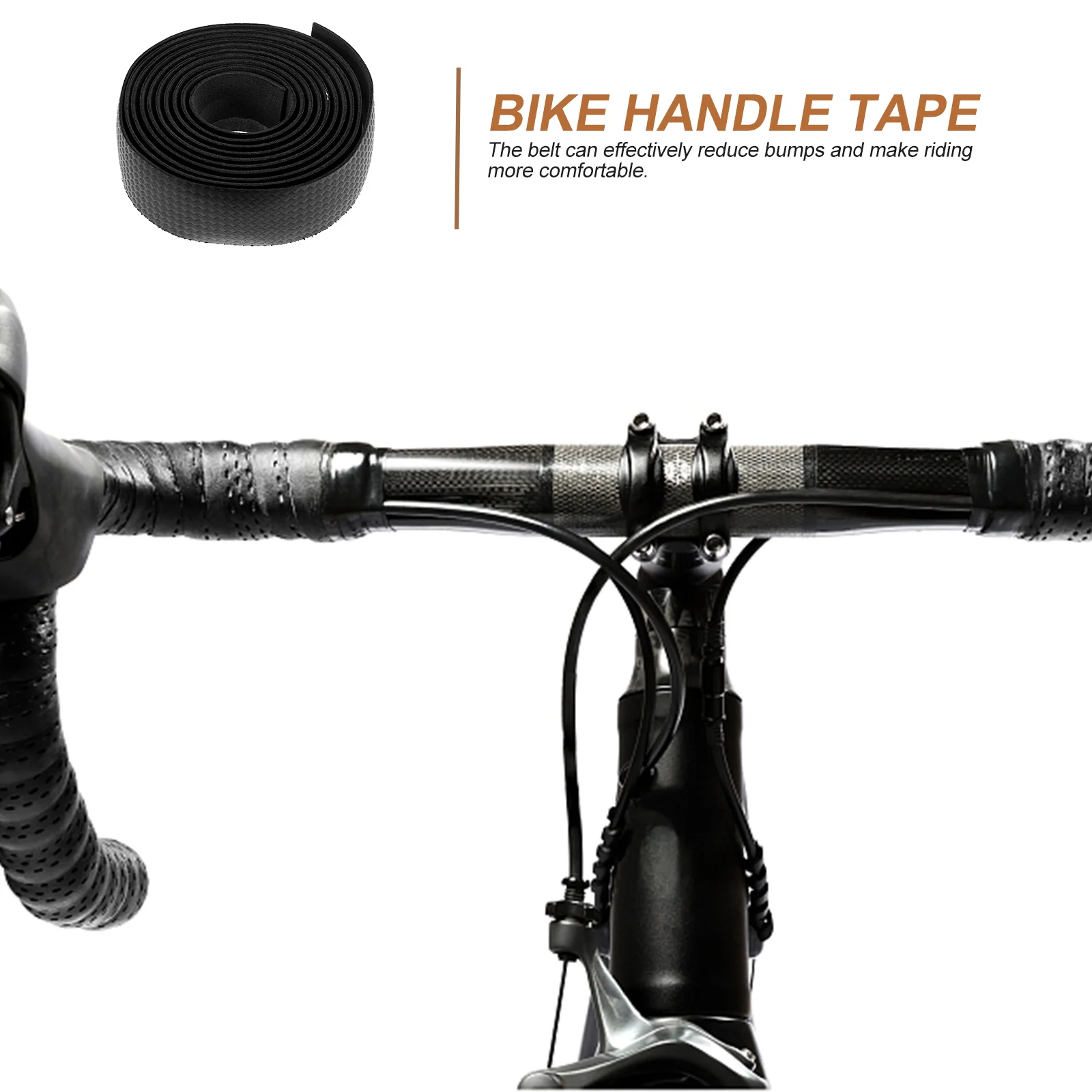 

1pc Anti-slip Handlebar Belt Bike Handlebar Wrap Lightweight Breathable Shock Absorbing Comfortable Cycling Grips for Bicycle
