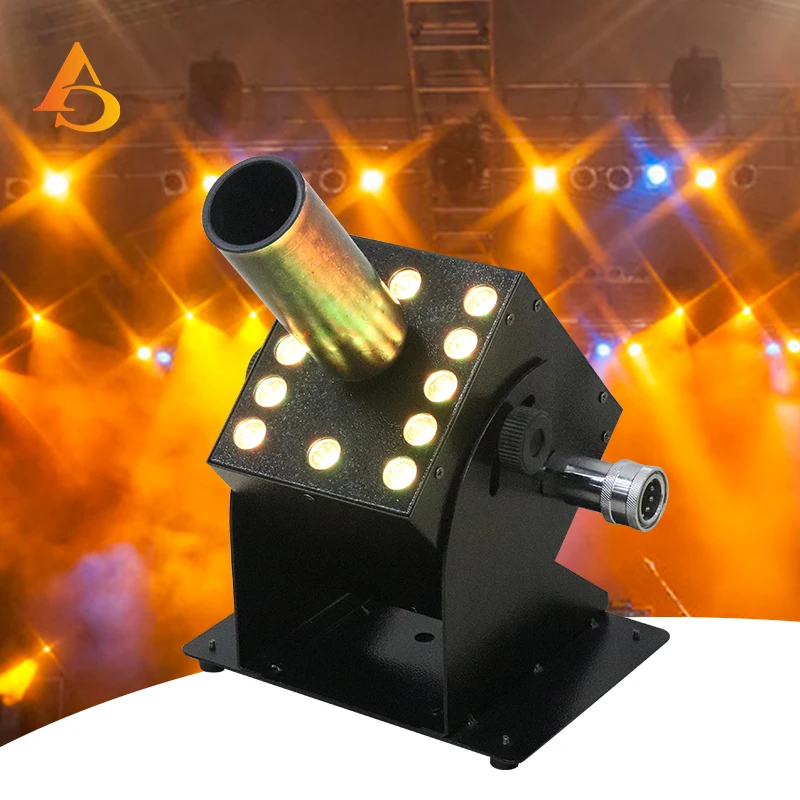 

12x3w Led Co2 Jet Machine RGB 3in1 Led Lamp Sray Gas In/Out Connection DMX 2 Channels 250W Disco Club Dancing Hall