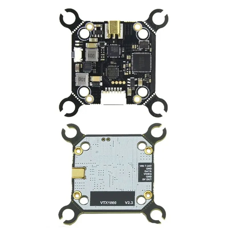 BEDW-Cyclone VTX1000 V2.3 1W 5.8G 1-2KM Simulation Image Transmission 7-26V FPV VTX Transmitter VTX DIY Parts