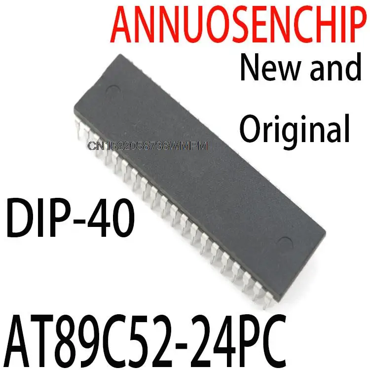 10PCS IC  AT89C52-24PI DIP-40 NEW AT89C52 89C52 AT89C52-24PC