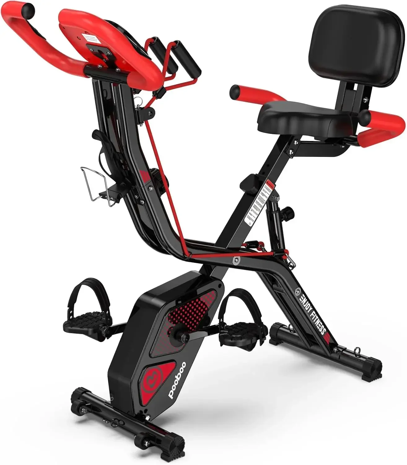 

BestsellerFolding Exercise Bike, Foldable Fitness Stationary Bike Machine, Upright Indoor Cycling Bike, Magnetic X-Bike with