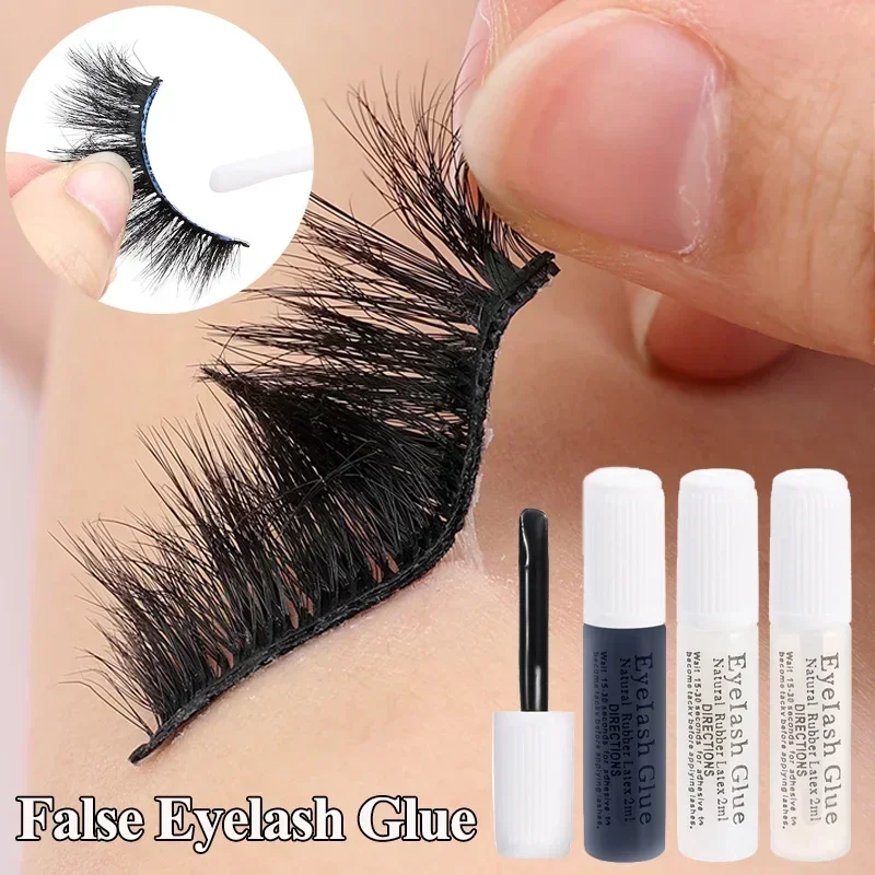 Disposable Waterproof Eyelash Glue Black White Transparent Quick Dry Eyelashes Extension Lasting False Lashes Glue Makeup Tools