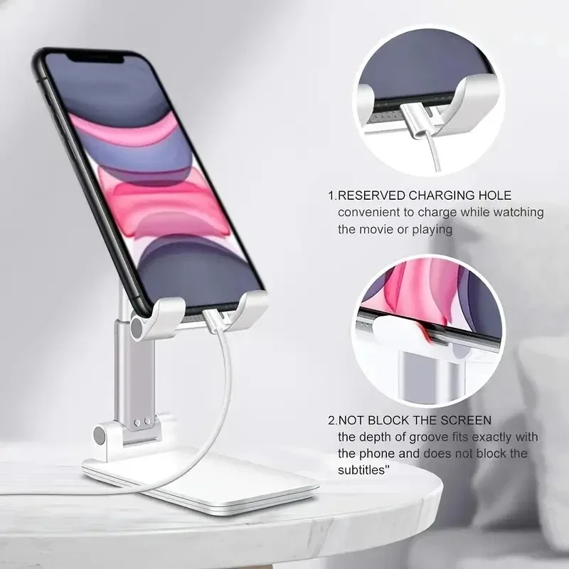 

Desk Mobile Phone Holder Stand for IPhone IPad Xiaomi Adjustable Desktop Tablet Holder Universal Table Cell Phone Stand
