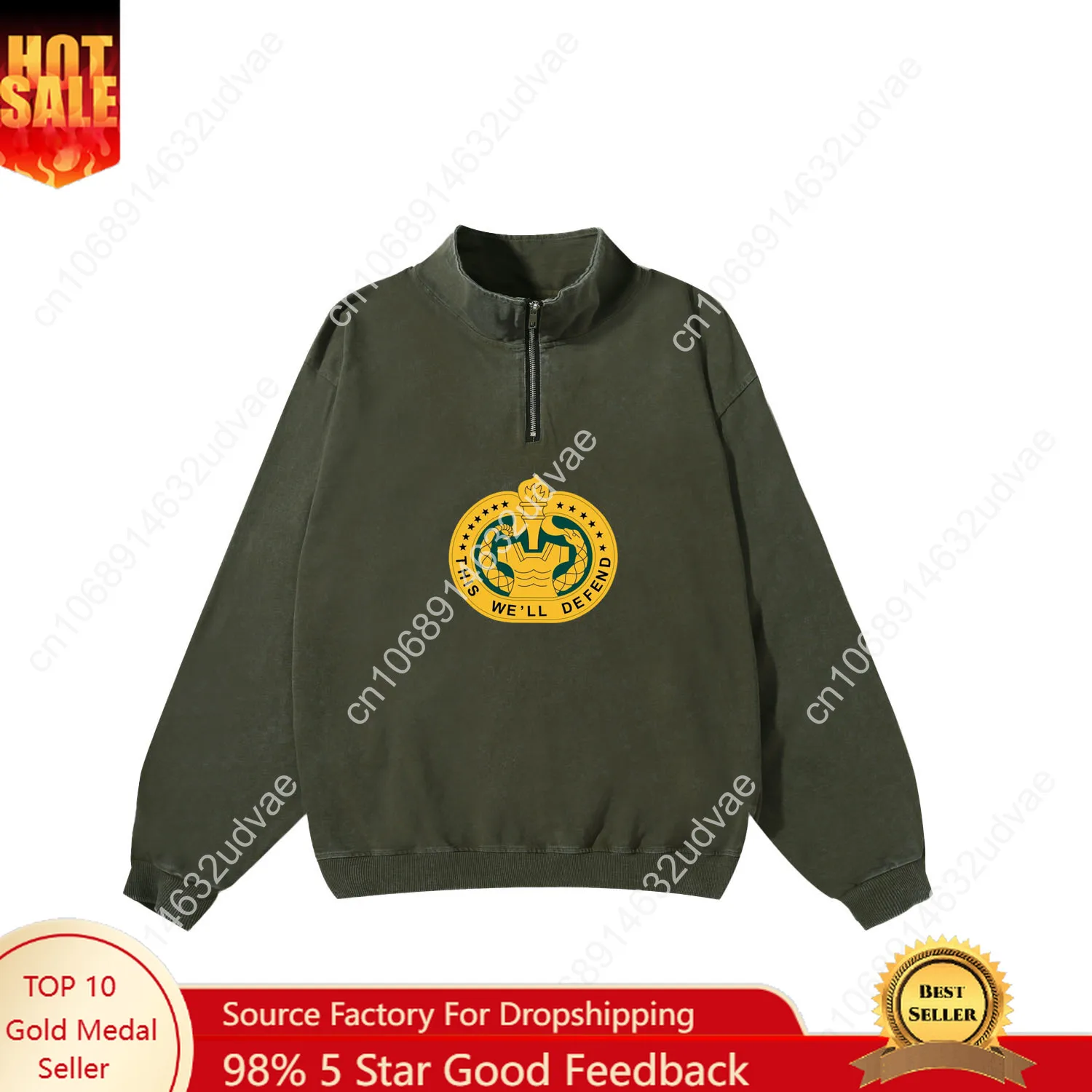 Drill Sergeant Identification Badge Retro Sweatshirt Man Woman Teenager Vintage Pullover Half Custom Made Tops Sleeved Tshirt