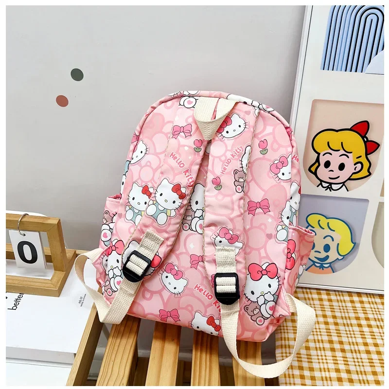 Sanrio Hello Kitty przenośny plecak śliczne Anime Cartoon Kuromi moda o dużej pojemności dziecko torba rekreacyjna tornister prezenty świąteczne