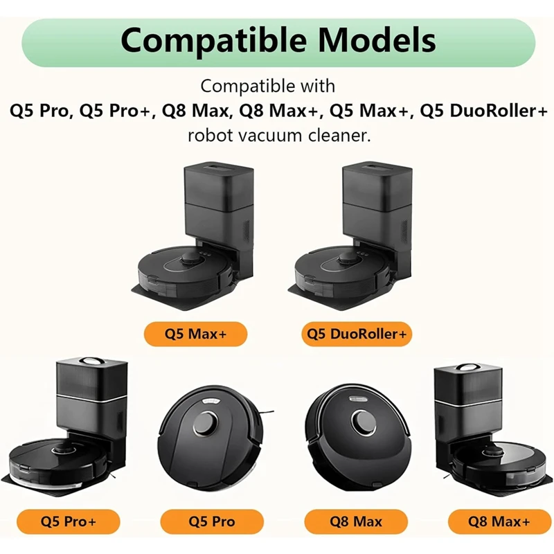 ل Roborock Q5 Pro Q5 Pro + (Plus) Q5 Max + (Plus) Q5 Duoroller + (Plus) Q8 Max Q8 Max + (Plus) أجزاء المكنسة الكهربائية الروبوتية