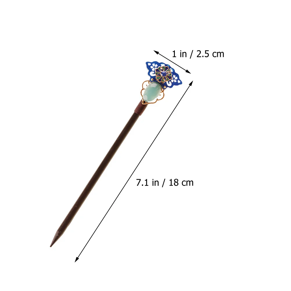 

Wooden Hairpin Tassel Women Bridal Accessories Glass Sticks Long Hair Bun Styling Flower Black Chignon Pin Hair Chopsticks