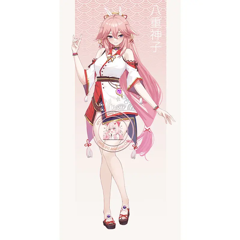 Anime Genshin Impact Acrylique Stand Model Figure, Yae, Ko, Cosplaybrittop Ornament, Décoration, Anniversaire, Noël, GérGifts, 15cm