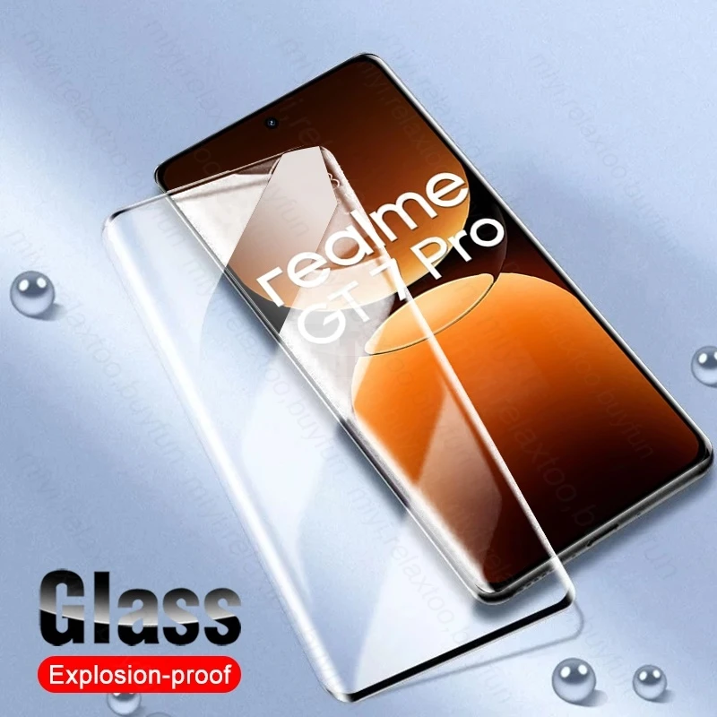 Realmi GT7Pro Case 9D Tempered Glass Screen Protector for Realme GT 7 Pro 5G Protect Glass RealmeGT7Pro GT7Pro GT 7Pro GT7 Pro