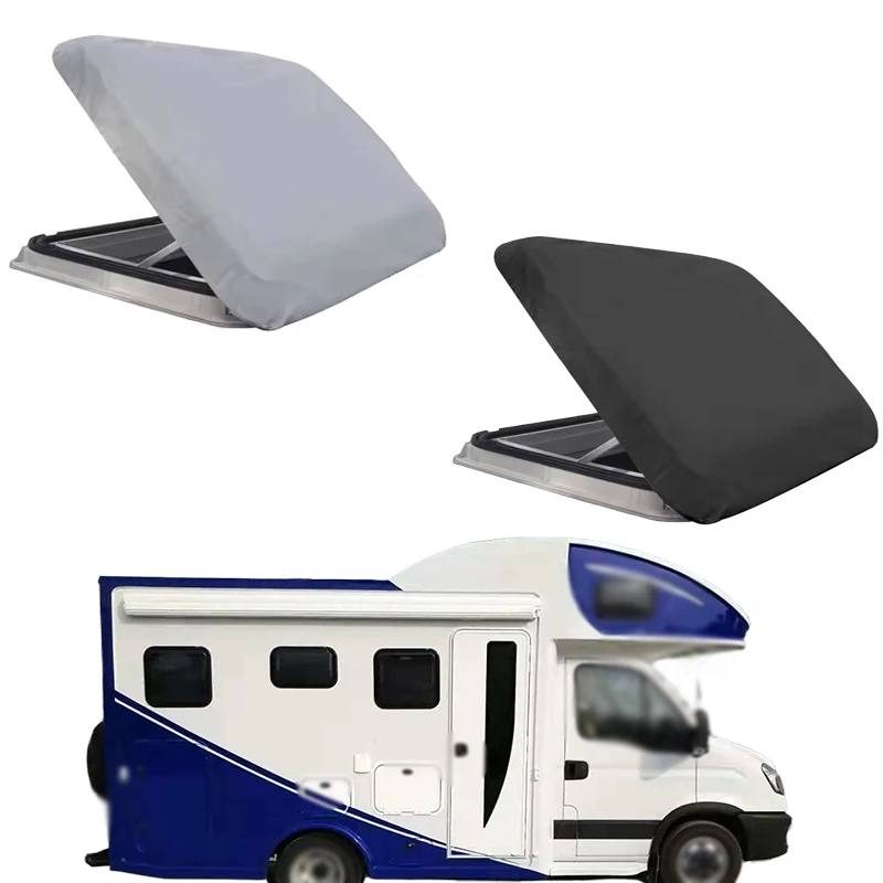 

1pc 600D Oxford Waterproof Roof Hatch Cover Black/Grey RV Skylight Caravan Roof Vent Window Sunshades Protective Accessories
