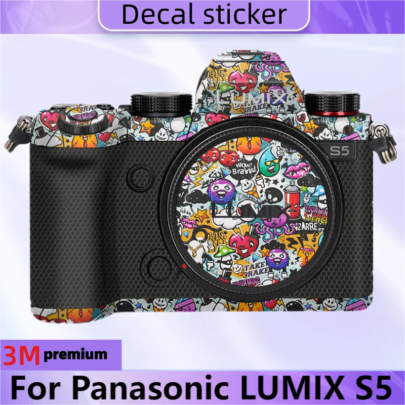 For Panasonic S5 Decal Skin Vinyl Wrap Film Camera Body Protective Sticker Anti-Scratch Protector Coat LUMIX S5