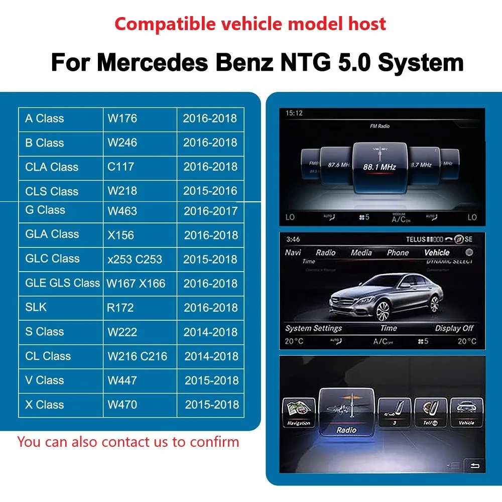 iManAuto Wireless Apple Carplay Module For Mercedes C/GLC/S Class W205 W253 NTG5.0 System Android Auto Box Car Play Interface - view 5