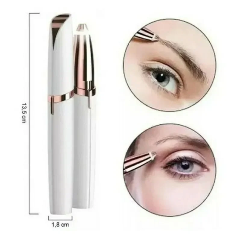 Recortador de cejas eléctrico, recortador de pelo de cejas para cara, Mini afeitadora corporal portátil para mujer, removedor de ojos con cuchilla recargable