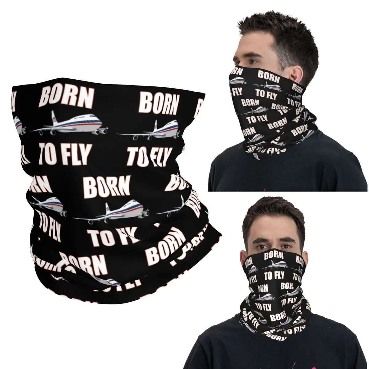 

Born To Fly Captain Stripes Flight Pilot бандана на шею шарф с принтом теплый головной убор для мужчин женщин взрослых