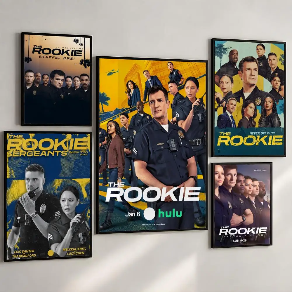 Television The Rookie Police Crime Drama Poster PP Wall Art Print Removable Water-Resistant Home Decor ForBedroom Apartment Gift