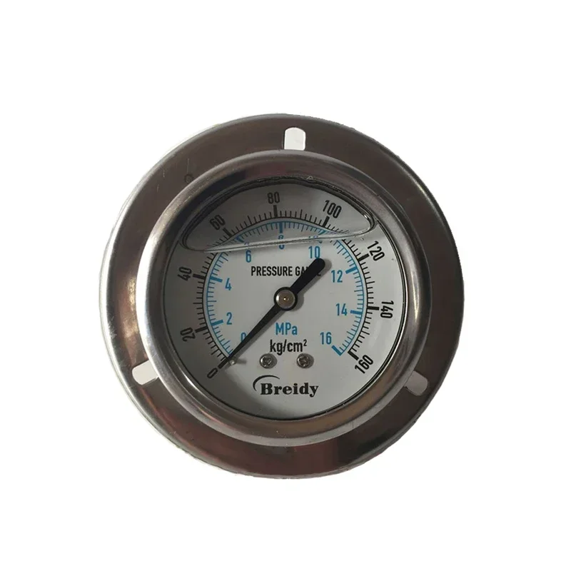 YN60ZT Axial with Edge Vibration Resistant Pressure Gauge Hydraulic Oil Pressure Gauge 0-1.6/2.5/6/10/16/25/40MPA