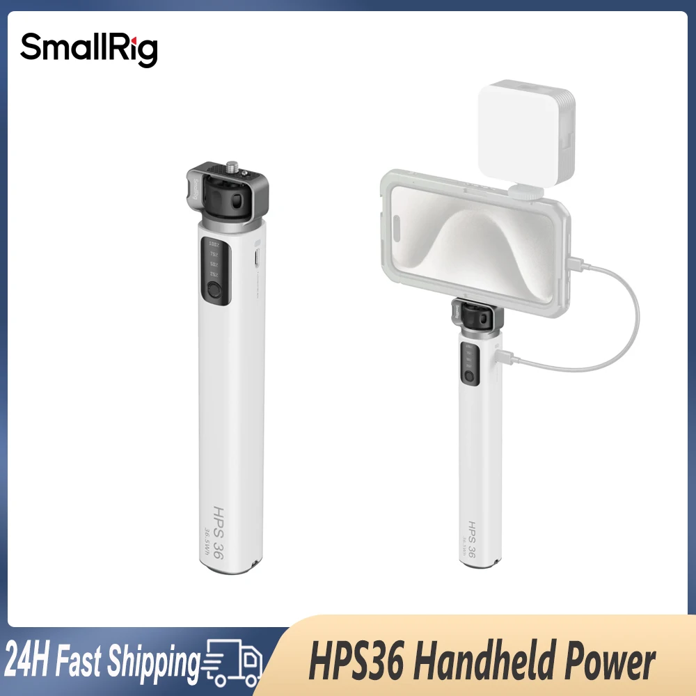 Smallrig HPS36 Handheld Power Stick USB C PD3.0 36W Fast Charging With Display For Cameras Action camera Smartphones Fill Light