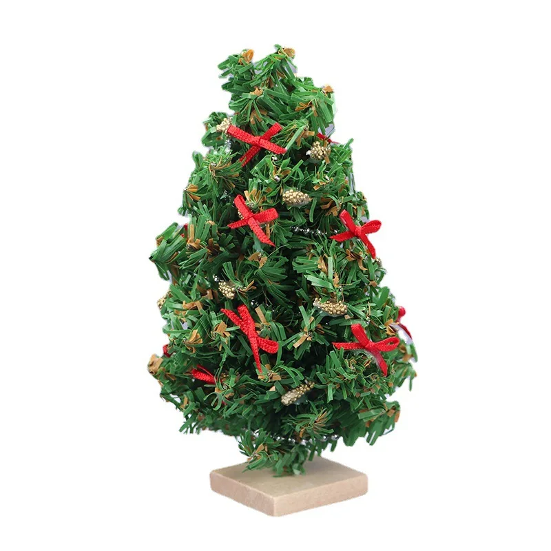 1:12 ドールハウス ミニチュア家具アクセサリー - クリスマスシーン シダーツリーデコレーション 小さなクリスマスツリー 1個