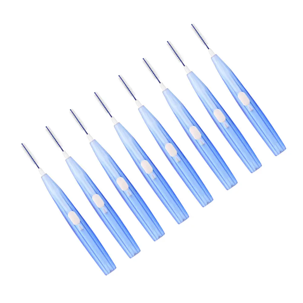 

8Pcs Interdental Brush Set High Quality Portable Toothpick Cleaners for Food Debris Plaque Removal Total Teeth Care