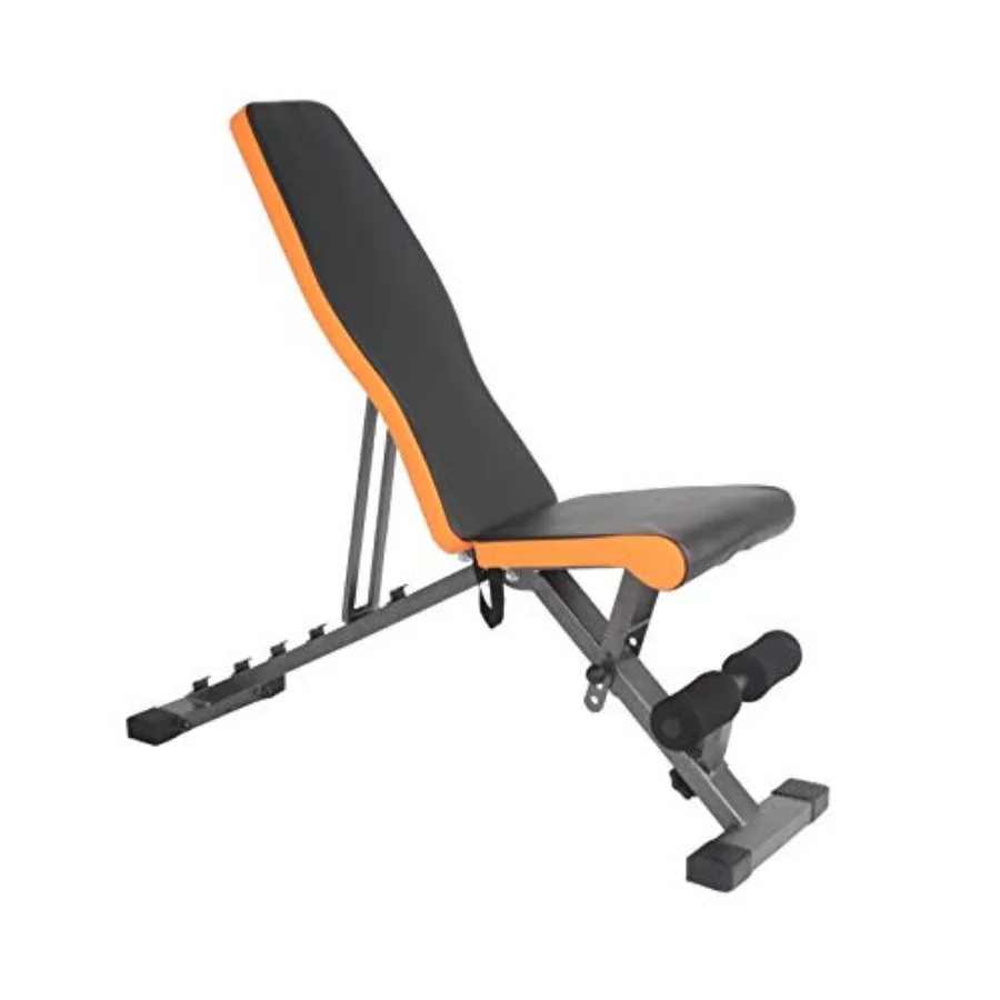 مقعد وزن قابل للتعديل بسعة 450 رطل لتمارين الجسم بالكامل في صالة الألعاب الرياضية المنزلية مثالي لتمارين الدمبل وتدريبات القوة مع