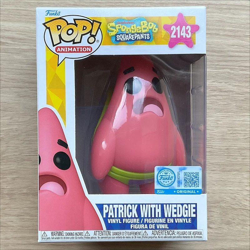 Original Funko Pop Cartoon SpongeBob SquarePants Patrick Squidward Mr. Krabs Gary Collectible Figure Model Decor Perfect Gift