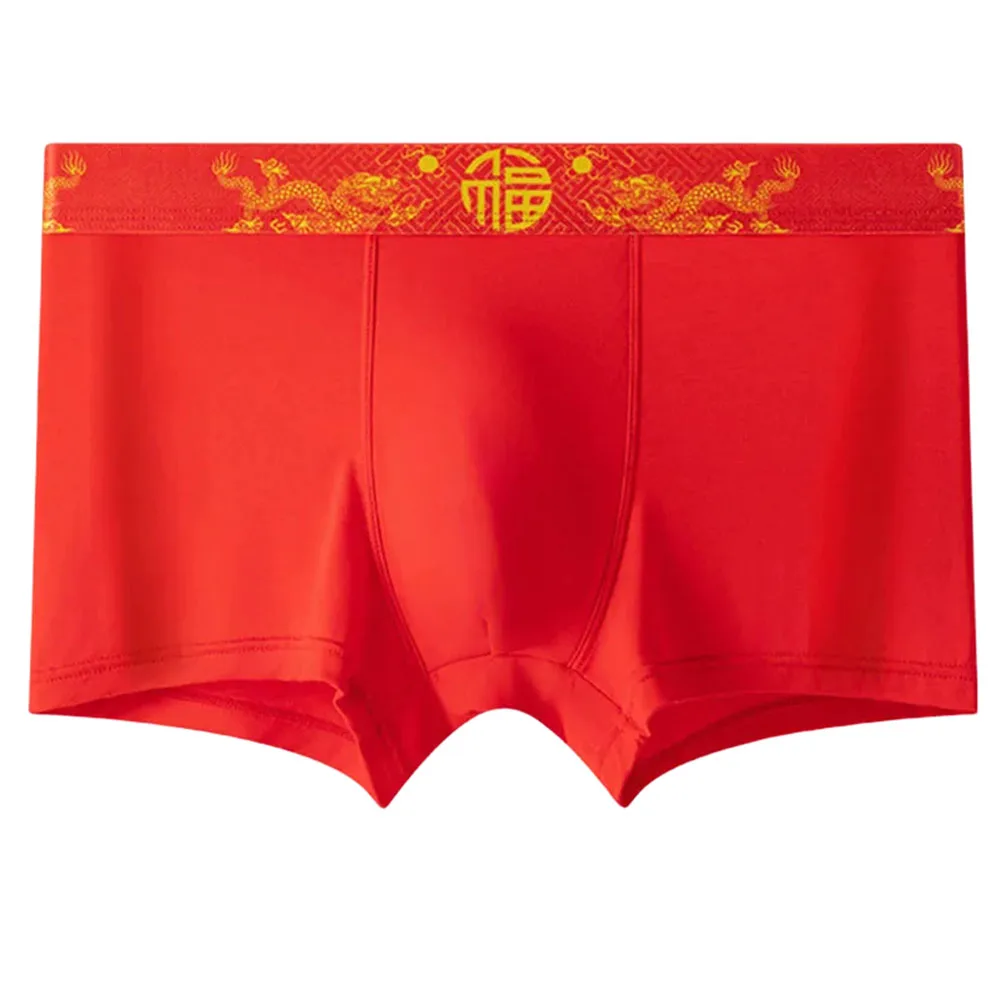 U凸ポーチLドラゴン柄ボクサー10スパンデックス90ポリエステル新品クラシックスタイル男性用大きいサイズ