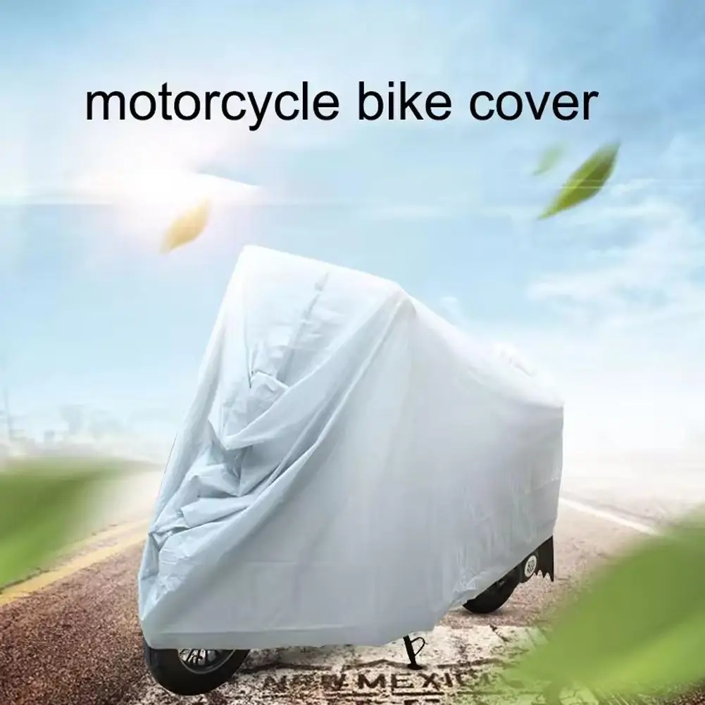 

XL 140*240cm Motorcycle Outdoor Indoor Protective Cover Waterproof Rain Dust UV Proof Sun Protection Case For Motorbike K4C3