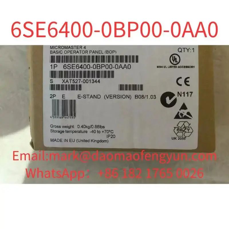 

6SE6400-0BP00-0AA0 MICROMASTER 4 BASIC OPERATOR PANEL (BOP)