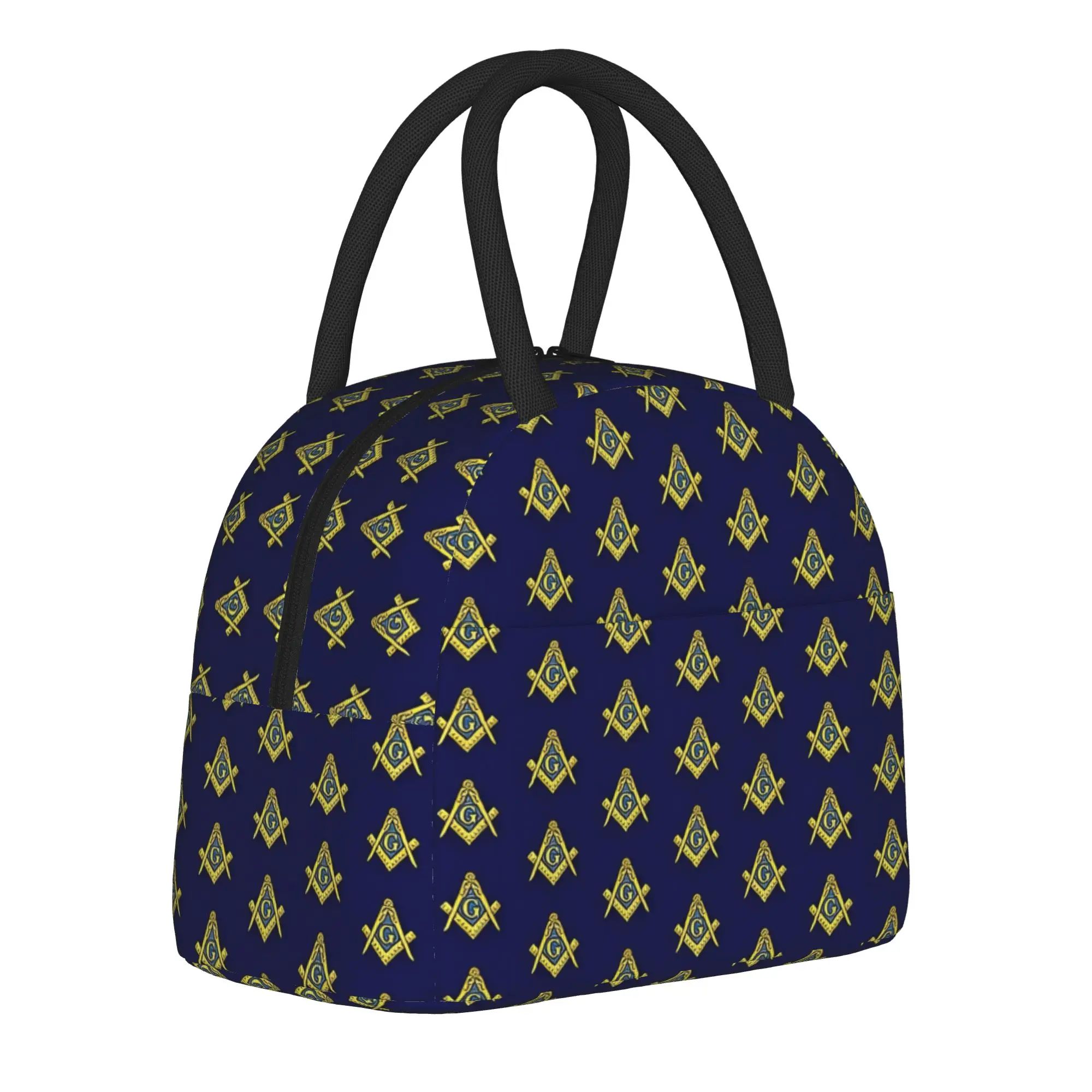 Freemason Masonic Insulated Lunch Bags Cooler Bag Reusable,Lunch Container  High Capacity Tote Lunch Box College  Picnic