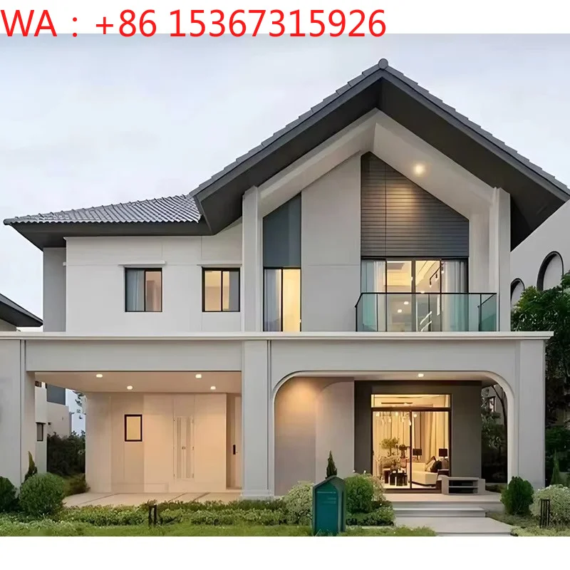 Light Steel Frame Prefabricated Luxury Security Design Residential Villa Building