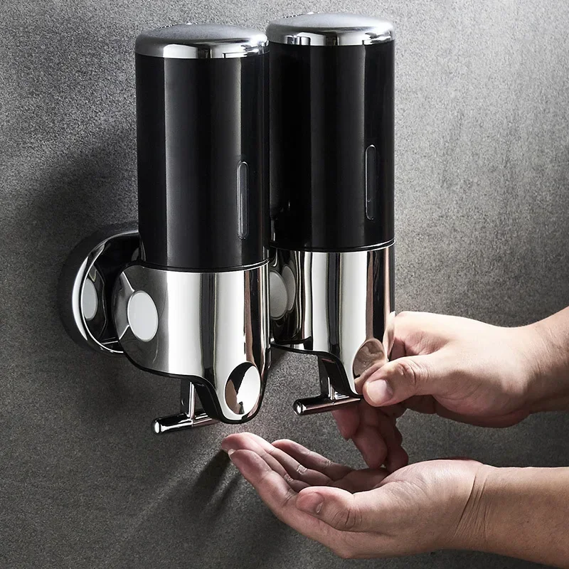 

Barrel Hand Liquid Soap Dispensers Hotel Bathroom Toilet Wall-mounted Shampoo Shower Gel Press Box Bottle Soap Pump