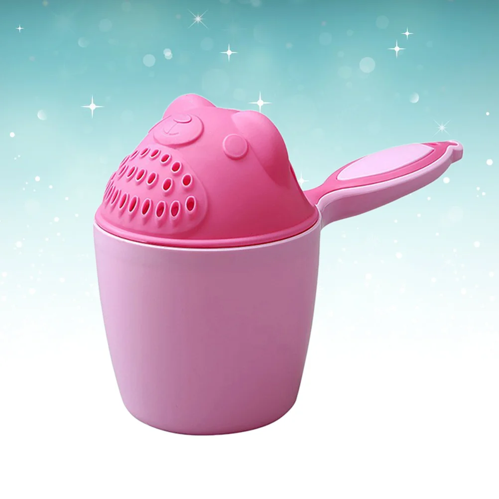 Delicate Effective Shampoo Cup Bath Spoon for Baby Taking Shower (Random Color) Baby Spoon Shower