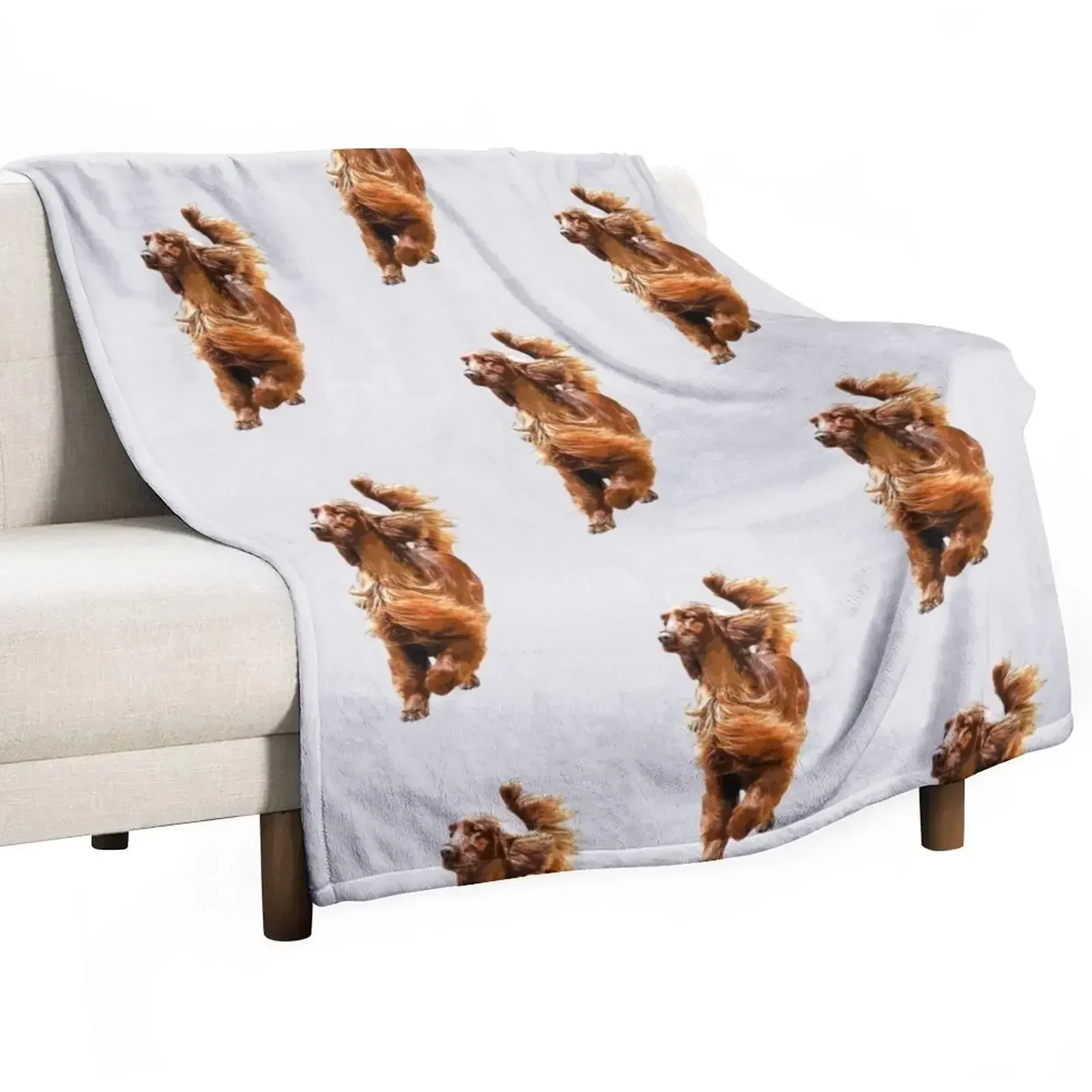 

Irish Setter - Glamorous Dog! Throw Blanket Soft Beds blankets and throws Thins Bed Fashionable Blankets