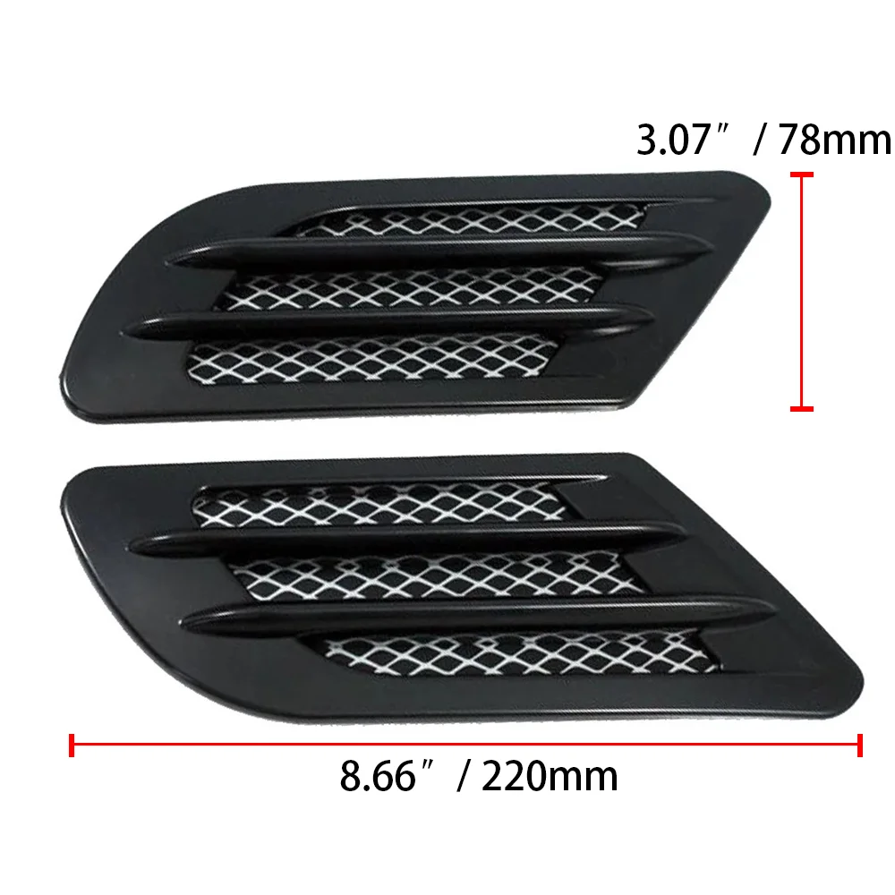 فتحة تهوية لتدفق الهواء لجانب السيارة ، غطاء فتحة ، مدخول الحاجز ، ديكور الشبكة ، ملصق لسيارات BMW E46 ، E90 ، E92 ، F10 ، F20 ، F30 ، F31 ، G20 ، G30 ، M3 ، M4 ، m5