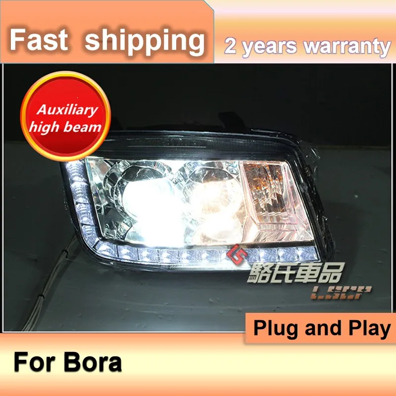 Car Styling For Volkswagen Bora Headlight 2001 2002 2003 2004 2005 Bora Headlamp VW Bora Front Light LED DRL Bi Xenon Lens HID