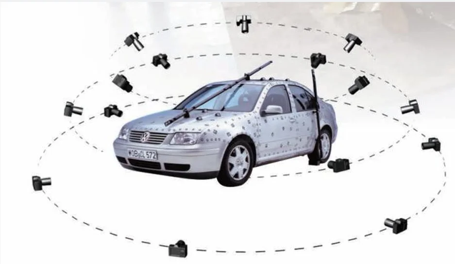 Scanner 3D blu portatile con supporto marchio OEM personalizzato con precisione di 0,02 mm