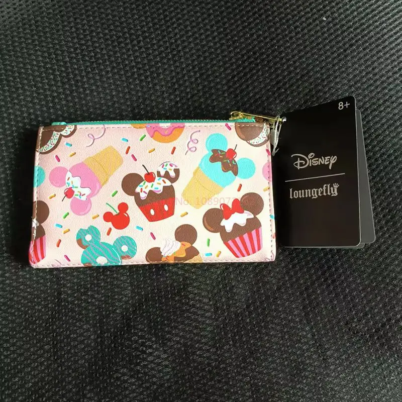 Disney carino Topolino Loungefly portafoglio pochette borsa da donna borsa per carte doppia piega portamonete pacchetto di carte per regali fidanzata