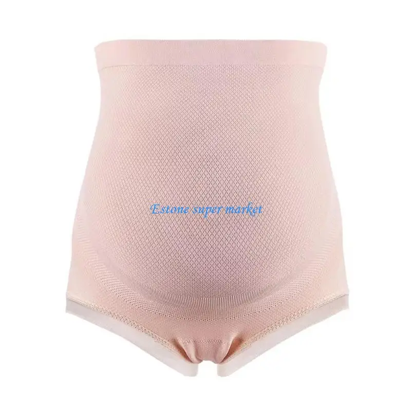 Нижнее белье для беременных с высокой талией 090B, мягкие эластичные нейлоновые трусики с защитой от натирания, повседневная для